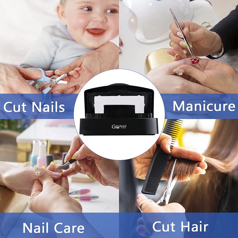 Gusnilo nail art tools sterilizer box for nail tools, tweezers,