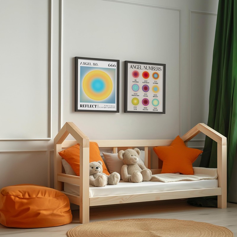 LOLUIS Aesthetic Room Decor, Aura Angel Number Manifestation Positive Energy