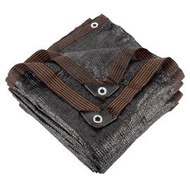 Xlimin 70% 20 X 48 FT Black Shade Cloth, Outdoor Sunblock Shade Cloth with Grommets, Durable Sun Shade Netting Shading Antifreezing for Patio, Garden, Plants Cover, Greenhouse, Barns, Dog Kennel