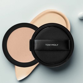 Tony Moly Skin Tone Fixing Cover Cushion Refill 13g, 02 Beige, 1 piece / 토니모리 스킨톤 픽싱 커버 쿠션 리필 13g, 02 베이지, 1개
