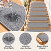 Non-Slip Stair Treads for Indoor Steps – Washable Imitation Linen