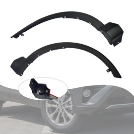 DOONARCES 2Pcs Front Wheel Fender Flares for Toyota Rav4 2016 2017 2018 2019 Front Driver&Passenger Side Fender Trims Plastic Wheel Arch Molding Trims 756010R030 756020R030 (2016-2019)