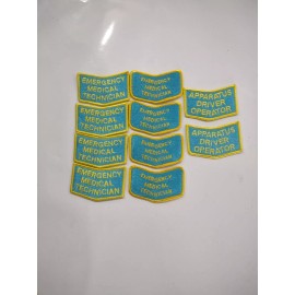 Unbranded 10 Vintage Sew On Patch Emergency Medical Technician Apparatus Driver Cc