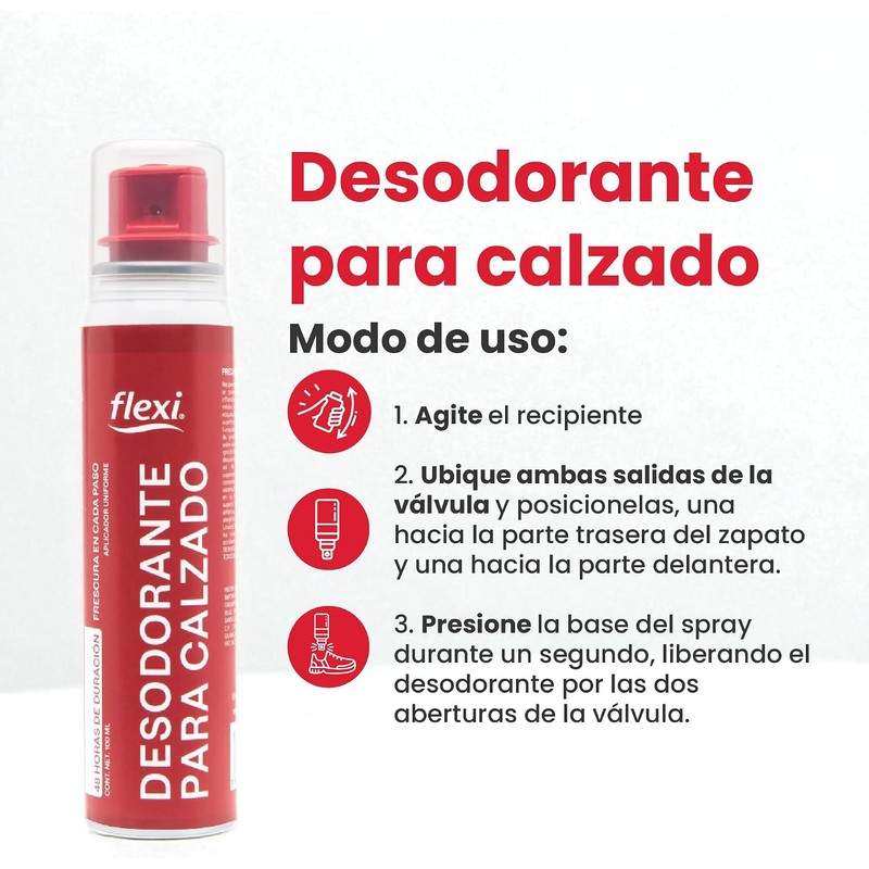 Flexi Desodorante Para Calzado 996003 Incoloro