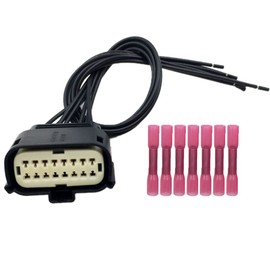 LIZAPUS Headlight Connector Plug Harness Repair Pigtail Compatible with Ford Fusion 2013 2014 2015 2016 7 -Wire Halogen