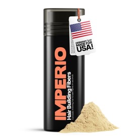 IMPERIO IMPERIO Hair Building Fibers for Thinning Hair - 26g Premium Hair Fibers for Women & Men in Hairdresser Quality - Hair thickening in less than 20 seconds (Light Blonde)