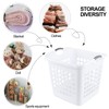 Leendines 4 Packs 70 L Large Plastic Laundry Basket, Laundry