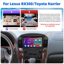 SIXTOP [2+64G] Android Car Stereo for Lexus RX300/Toyota Harrier 1997-2003 with Carplay Android Auto Mirror Link Change Theme 9 inch Touchscreen FM RDS HiFi Bluetooth WiFi GPS+Camera & MIC