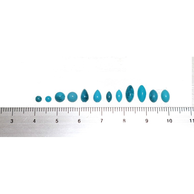 [Jewel] SK3 Assorted Turquoise Marble Pattern & Plain Set Large Capacity