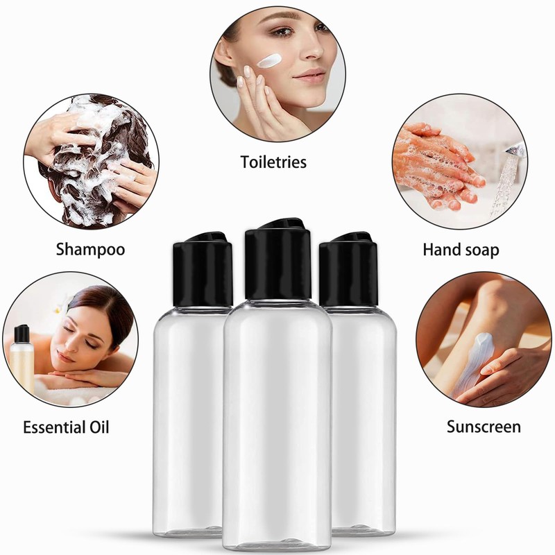 DNSEN 5 Pack 3.4 oz Travel Bottles for Toiletries TSA