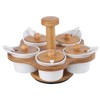 5pcs per Set Ceramic Sugar Bowl with Lids and Spoons,