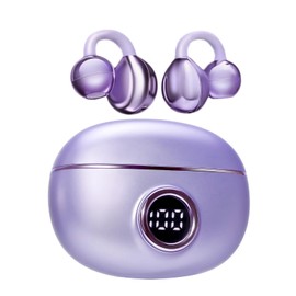 Ear Clip On Earbuds Out of Ear Ear Cuff Ear Clip Bluetooth Headphones Clip On Ear Buds Wireless Bluetooth Open Ear Earbuds Bone Conduction Headphones Out of Ear