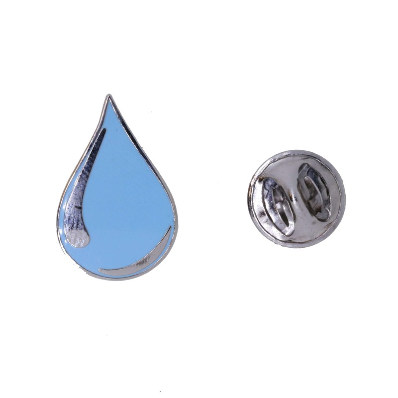 Jim Clift Design Water Drop Enamel Lapel Pin - 1