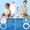 Round Toilet Seat 16.5'' with Toddler Seat Built in, Potty