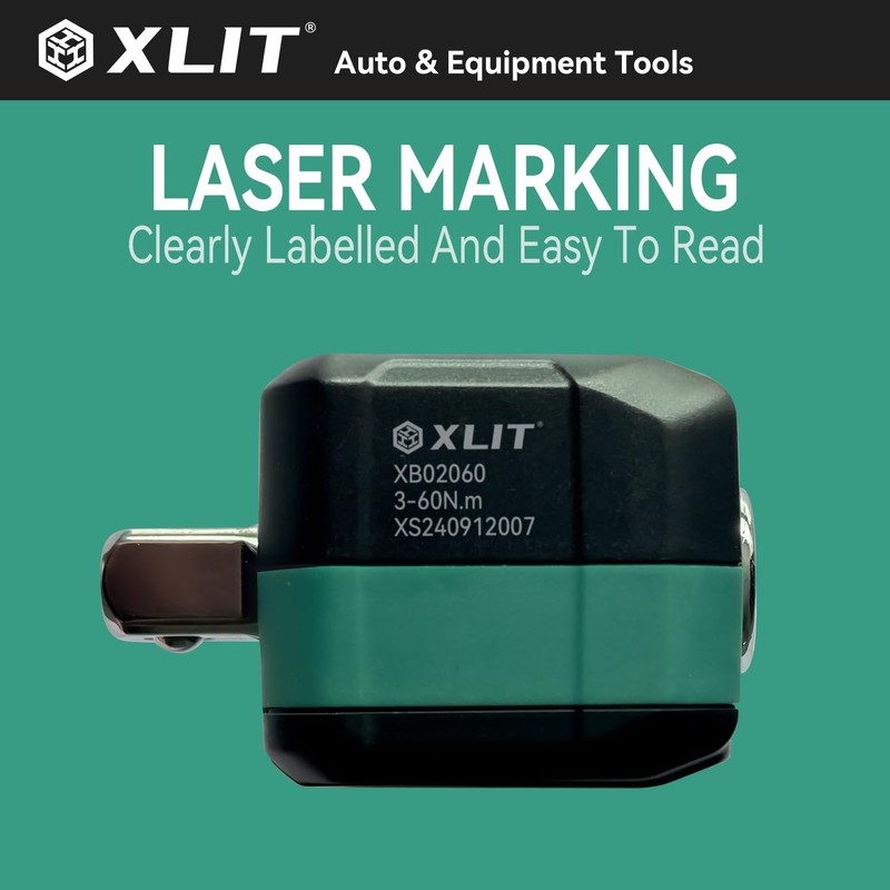 XLIT 1/2-Inch Digital Torque Adapter (2.21-44.22 ft-lb) with Buzzer and