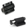10set Black SBS Plastic Cabinet Single Magnetic Magnet Latch,for Push