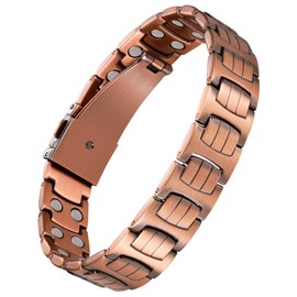 Jecanori 2X Strength Copper Bracelets for Men, Magnetic Bracelets for Men with 3800 Gauss Magnets