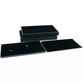 FindingKing Earring & Ring Display Inserts & Black Trays
