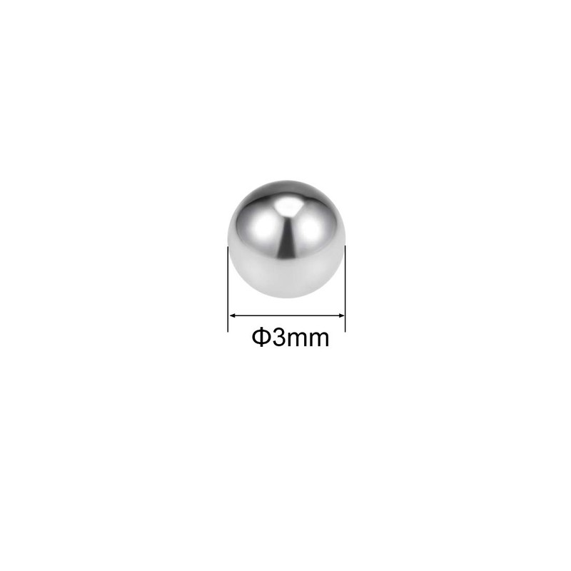 sourcing map 3mm Bearing Balls 304 Stainless Steel G100 Precision