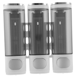 ABOOFAN Wall Mounted Soap Dispenser Shampoo Conditioner Body Wash Holder for Bathroom Capacity Easy Press Design for Homes Hotels and Restaurants