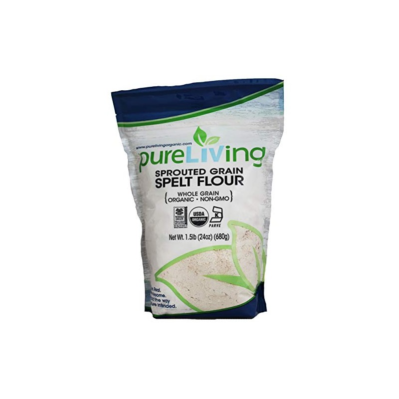 PureLiving Sprouted Grain Organic Spelt Flour - 24 Ounce Bag