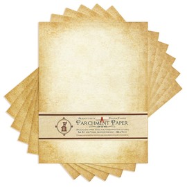 Aged-Look Parchment Stationery Paper for writing and printing- 8.5x11" -Bulk Pack of 100 sheets