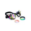 DPLUS Kaleidoscope Goggles - Steampunk Goggles with Spike Prism Steampunk