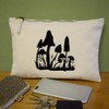 'Toadstools' Canvas Clutch Bag/Accessory Case (CL00037997)
