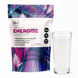 Bio-Synergy Active Woman Energise – Creatine & Marine Collagen for Women, 150g (30 Servings) | 4g Creatine Monohydrate + 1g Collagen Peptides for Strength, Skin & Recovery | Unflavoured, Made in UK