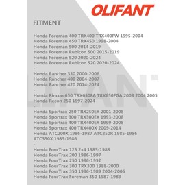 OLIFANT Brake Master Cylinder Handle for Honda TRX 250 300 350 400 450 Foreman 500 Rubicon FourTrax 300 Rancher 350 420 Recon 250 Rincon Sportrax 7/8 ATV Hydraulic Brake Lever