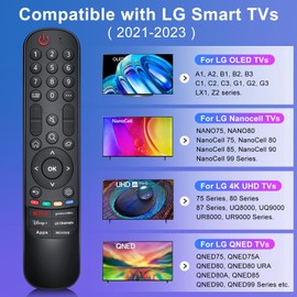 Universal Replacement Remote Control for LG Magic Smart TV Compatible 2021/2022/2023/2024 OLED QNED UHD 4K 8K-NO Voice-NO Pointer Function