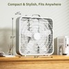 Simple Deluxe 20” Box Floor Fan, 3-Speed Cooling Fan with