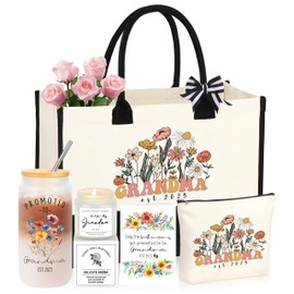 JoycuFF New Grandma Gifts First Time, Promoted to Grandma Est 2025 Grandmas Gift for New Nana Gigi Mimi 1st Time Grandmother Gift
