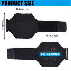 NICENEEDED Cell Phone Leg Straps for Travel, Adjustable Smartphone Leg Pouch for Women and Men, Black Non Slip Calf Phone Holder for Running Outdoor Workout Motorcycle