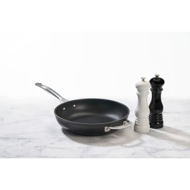 Le Creuset Salt and Pepper Mill Set, 8" x 2 1/2" each, Black & White