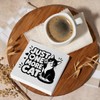 Funny Cat Desk Decor, Rustic Wooden Box Sign Cute Office