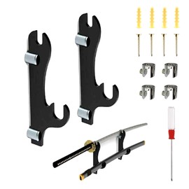 Sword Holder Wall Sword Stand Adjustable Katana Stand Acrylic Katana Bracket Wall Samurai Sword Holder Sword Wall Mount for Standard Swords