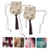 BIUDECO 2pcs Drawstring Sachet Bags Lightweight Empty Bags for Jewelry