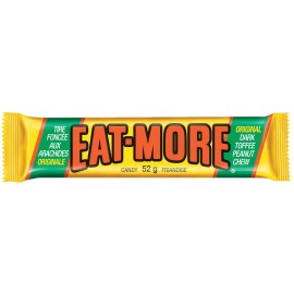 Hershey EAT-MORE Dark Chocolate, Toffee Peanut Chew, (6ct) 52g/1.8 oz