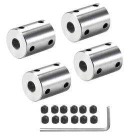 4Pcs 8mm to 8mm Rigid Motor Shaft Coupling Coupler Sleeve Coupling Adapter for 3D Printers RC Motor Accessories