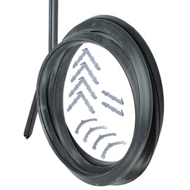 SPARES2GO 3 m Cut to Size Door Seal for Hotpoint Indesit & Creda 3 or 4 Sided Oven Cooker (Rounded or 90º Clips) by SPARES2GO