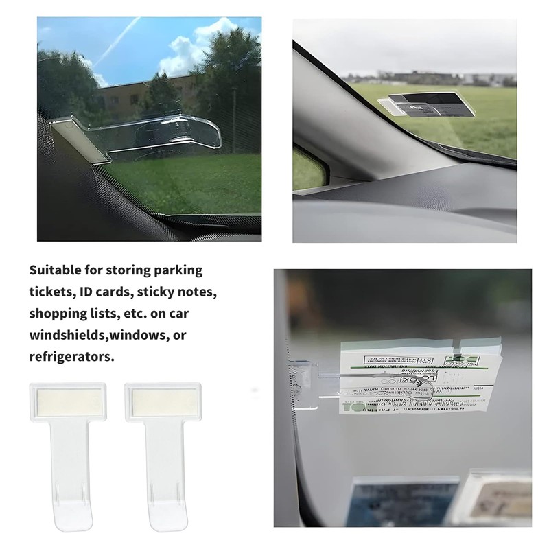 OBYJCA 8 Pcs Parking Permit Ticket Holder for Car Windscreen,