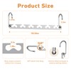 Meneicvy Clothes Hanger Space Saving for Closet Organize, 6 Pack
