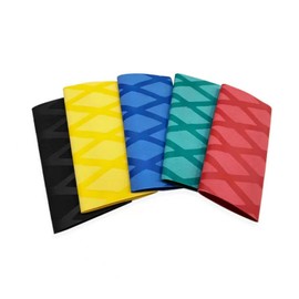 Big Pineapple Life X Pattern 2:1 Heat Shrink Tubing Handle Grip Heat Shrink Tubing Fishing Rod Anti-Slip, Waterproof, Anti-Static Heat Shrink Tubing (40mm, Yellow, 1)