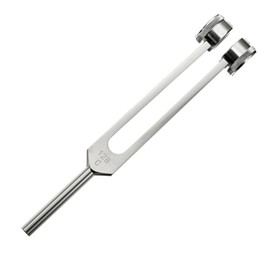 1 x 128 Hz Stainless Steel Tuning Fork Standard Violin Guitar Tuner Instrument & Storage Bag for Vibration Therapy Sound Healing Neurological Examinations