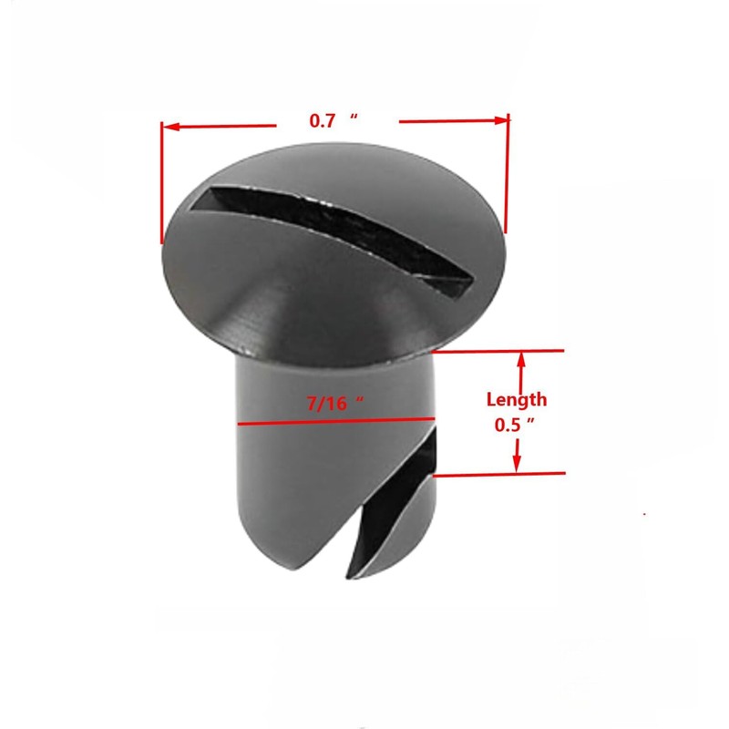 VPZMT .500 Grip 7/16" Aluminum Button Oval Head Turn Quarter