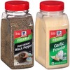 McCormick Organic Pure Ground Black Pepper and Garlic Powder Bundle,