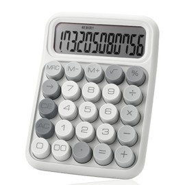 Mr. Pen- Mechanical Switch Calculator, 12 Digits, Large LCD Display, Gray Calculator Big Buttons, Mechanical Calculator, Calculators Desktop Calculator, Cute Calculator, Aesthetic Calculator