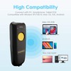 NADAMOO 2D Wireless Barcode Scanner Compatible with Bluetooth, Portable USB