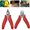2 Pack Mini Nippers Wire Nippers Diagonal Pliers 3.5 Inch